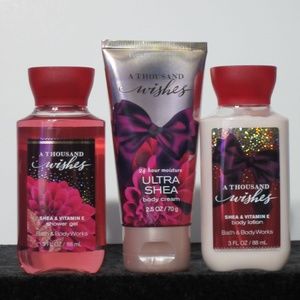 3 PC A THOUSAND WISHES CREAM,LOTION,SHOWER GEL NEW